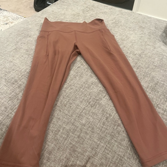 Athleta Pants - Athleta workout yoga pants leggings - rust/brown - small